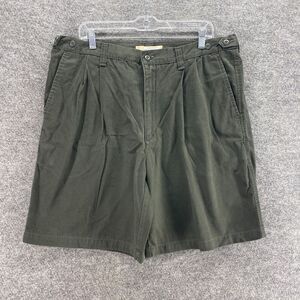 Cherokee Shorts Men 38 Gray High Rise Elastic Waist Pockets Cotton Flat Front